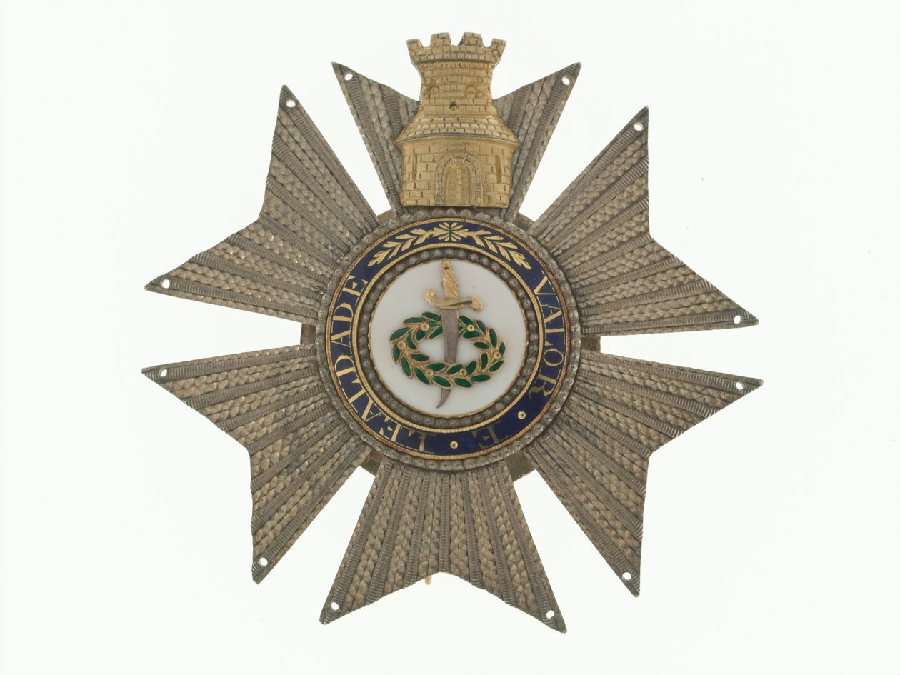 Badge, Order of the Tower and Sword, Portugal, General Sir Galbraith Lowry Cole av Portuguese School