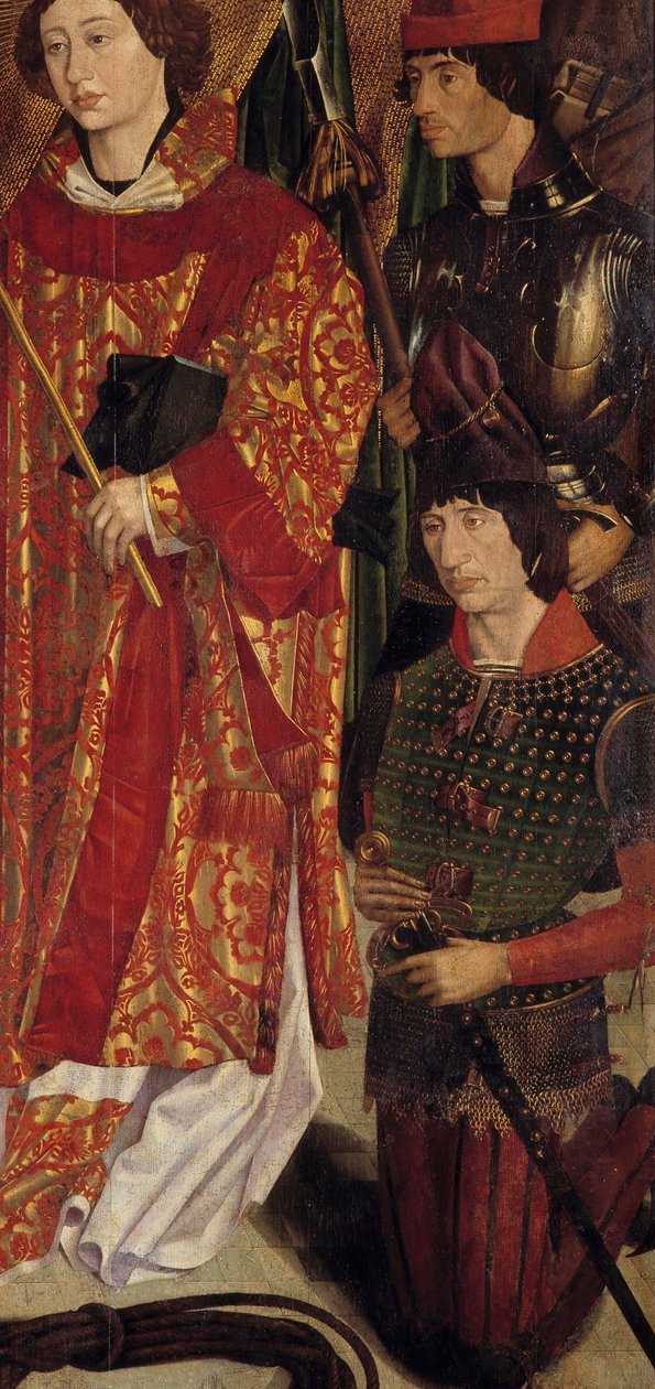 Saint Vincent, beskyddare av Lissabon och Henri the Navigator (1394-1460), grundare av en skola för navigatörer. Målning av 1500-talets portugisiska skola. Nationalmuseet för antik konst, Lissabon. Lissabons museum för antika konster av Portuguese School