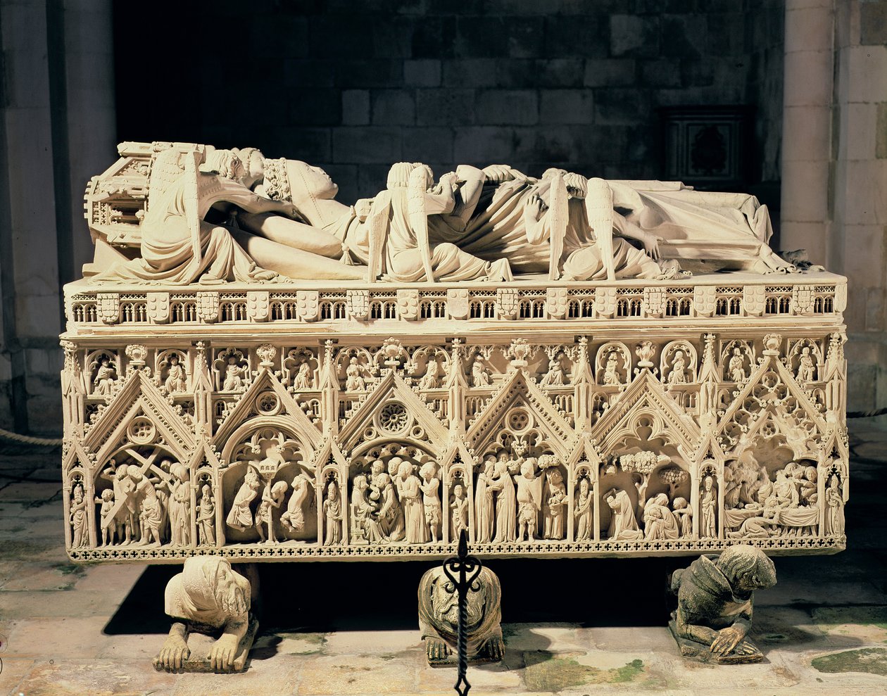 Ines de Castros grav (d.1355) av Portuguese School