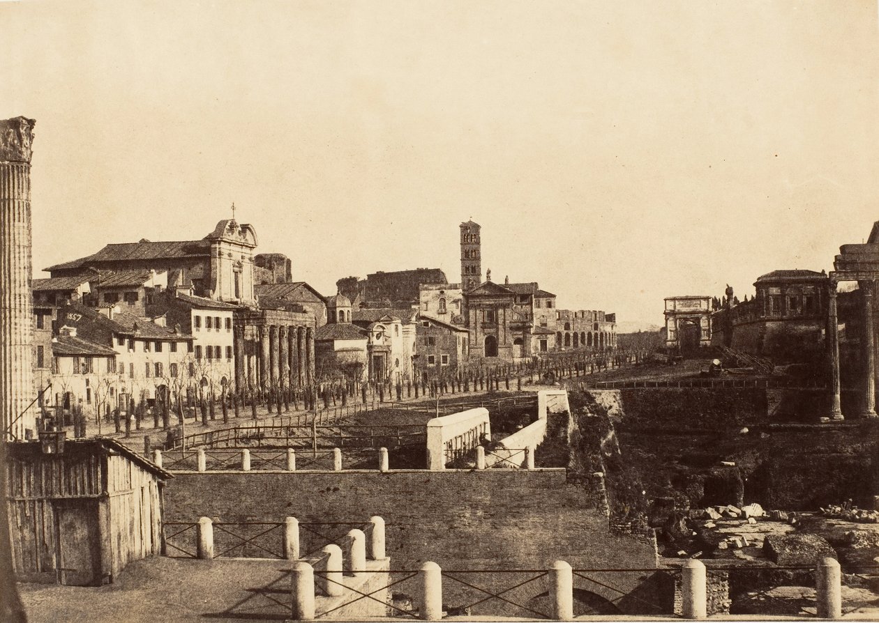 Forumet, Rom, 1853-56. av Possibly by Jane Martha St. John.