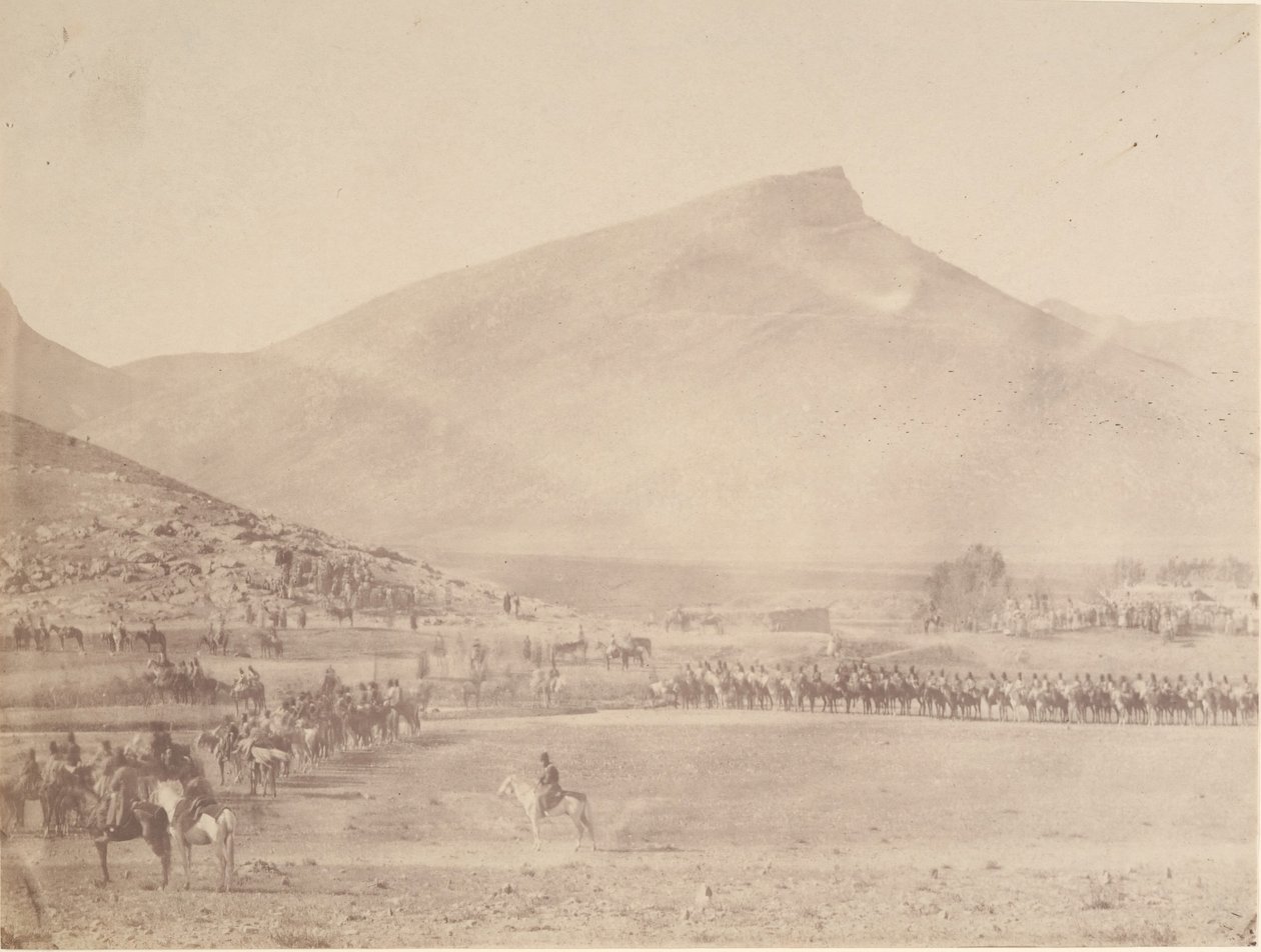 [Avgång till Jaktgraven av Khan av Khiva], 1840-60-talet. av Possibly by Luigi Pesce.