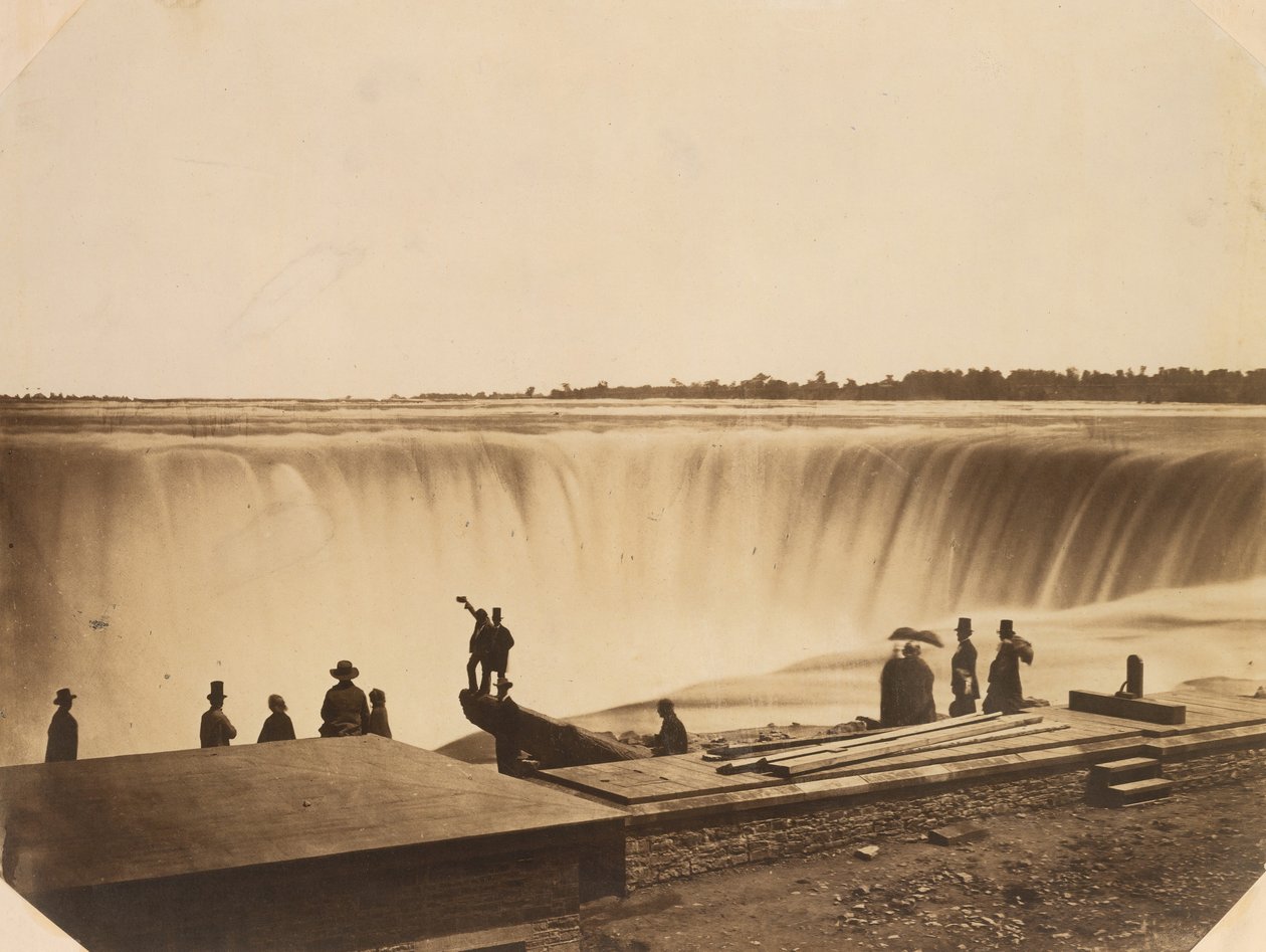 Niagarafallen, ca. 1855. av Possibly by Silas A. Holmes.