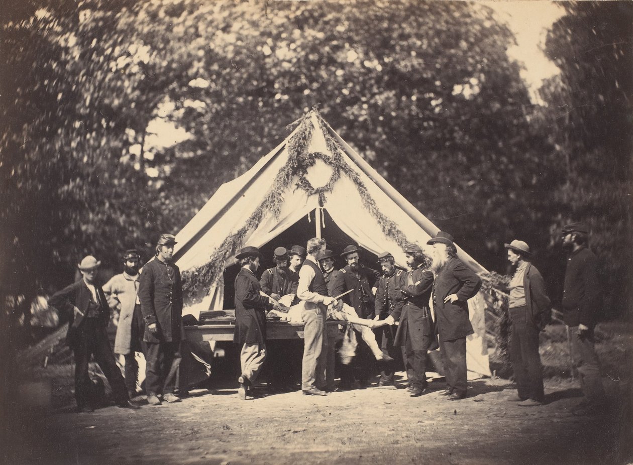 Operativtält, Camp Letterman, Gettysburg, Pennsylvania, 1863. av Possibly by Weaver Brothers.