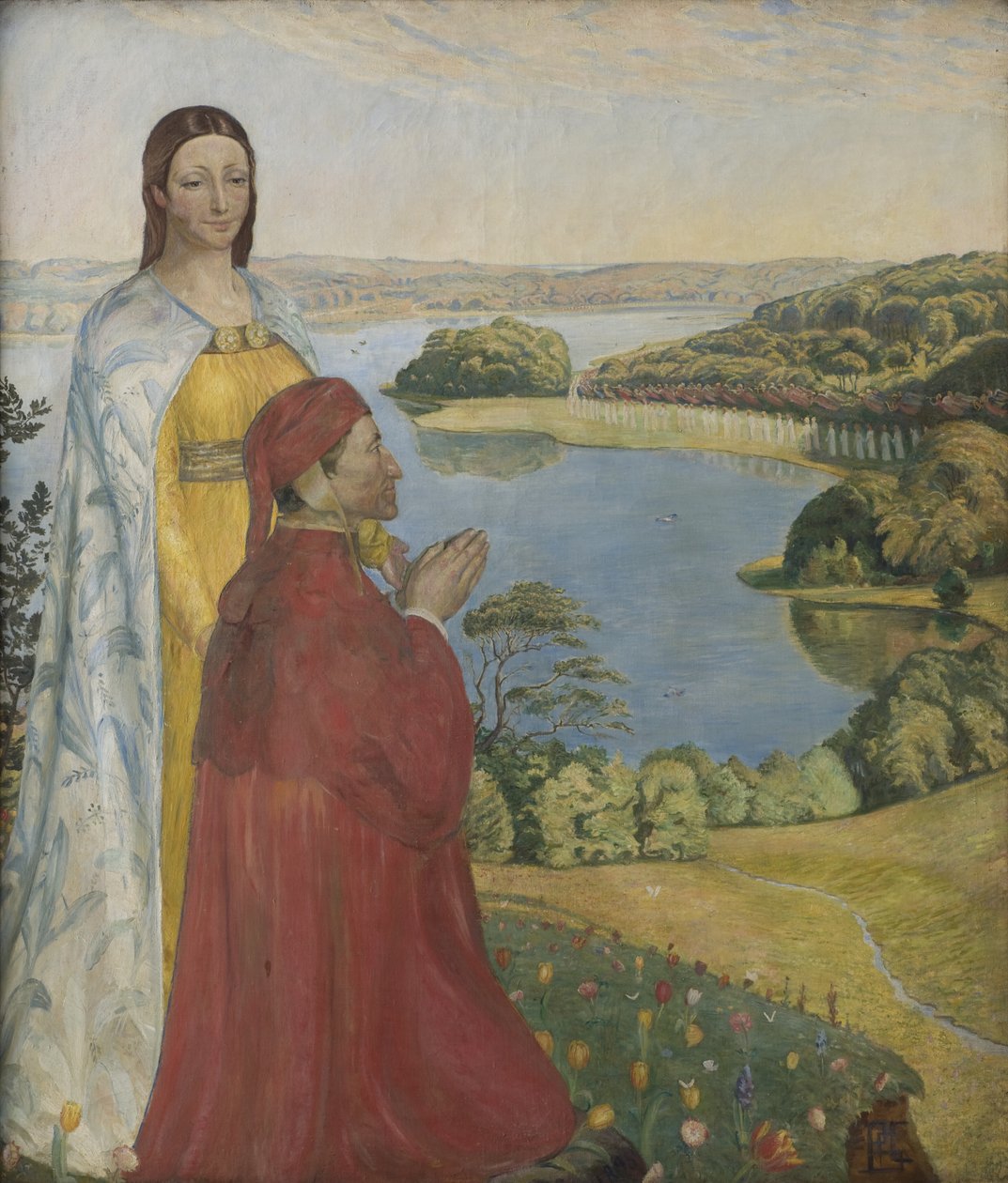 Dante och Beatrice i paradiset av Poul S. Christiansen