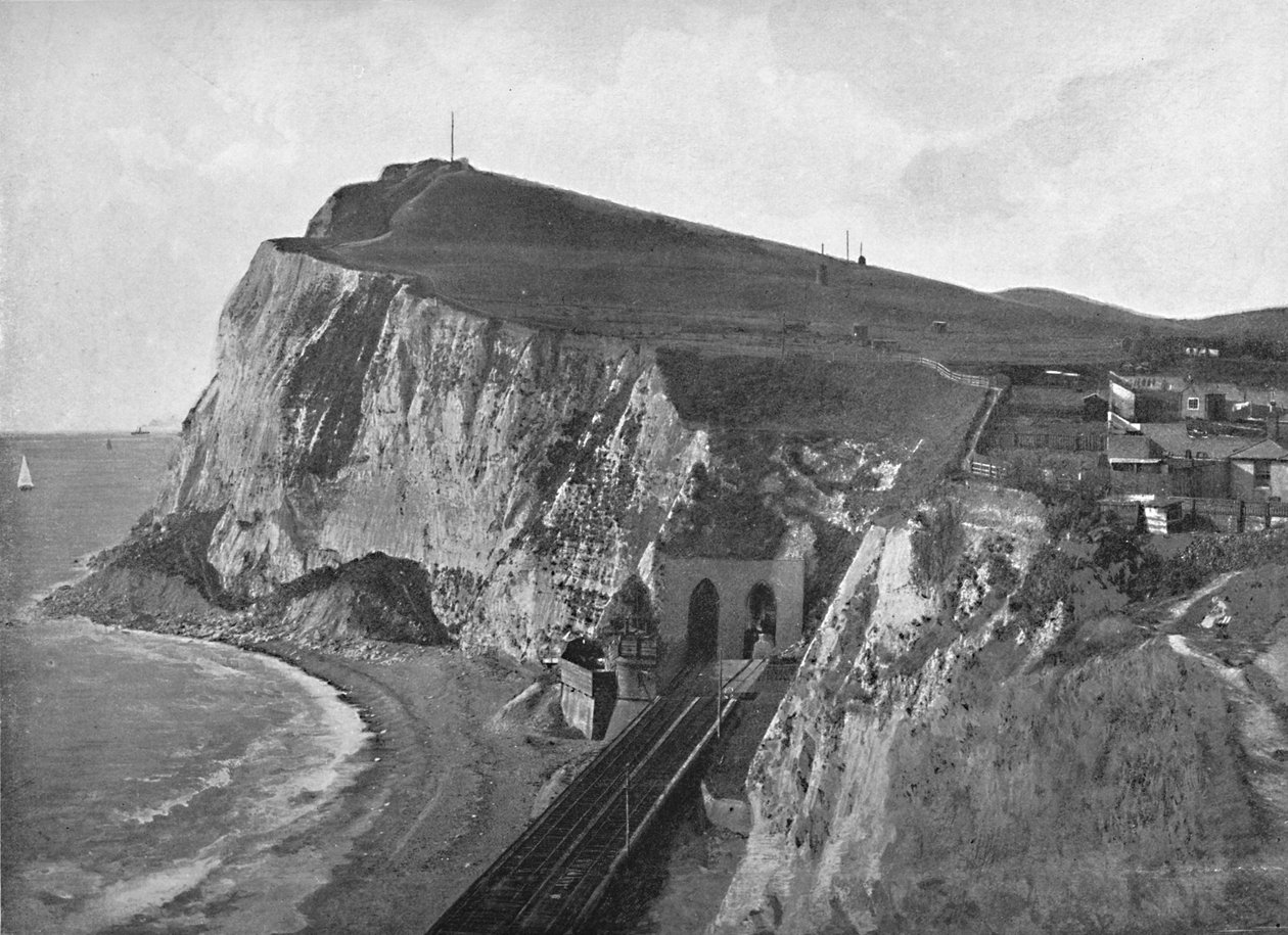 Shakespeare Cliff, Dover, c1896 av Poulton and Co