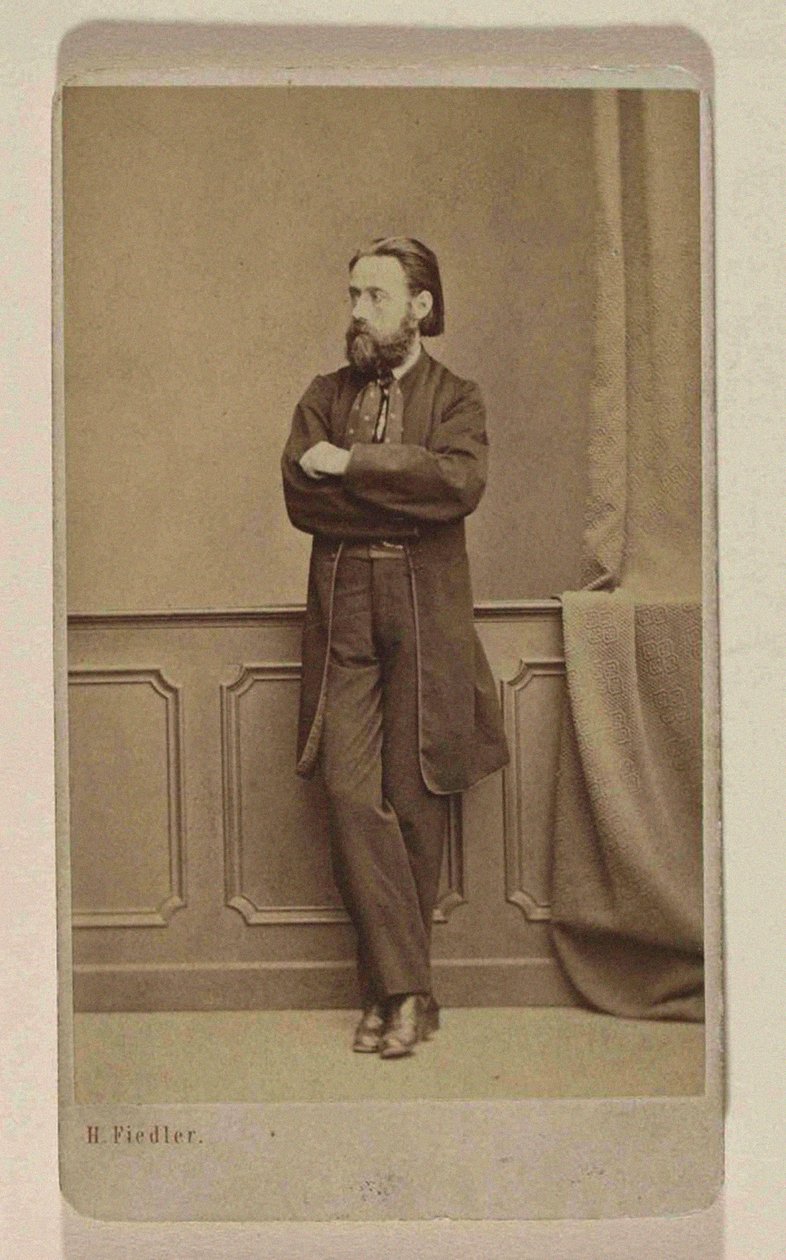Porträtt av kompositören Bedrich Smetana, ca 1866. av Prague . Photo studio H. Fiedler