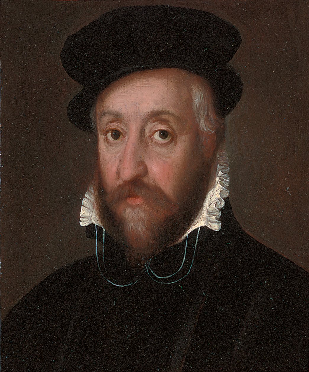 Porträtt av en gentleman traditionellt identifierad som Herzog von Alba, Prag, ca 1600 av Prague School