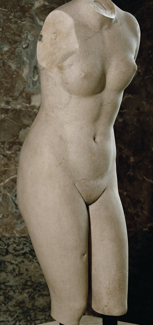 Afrodite från Knidos, antik replik av ett original av Praxiteles ... av Praxiteles (after)