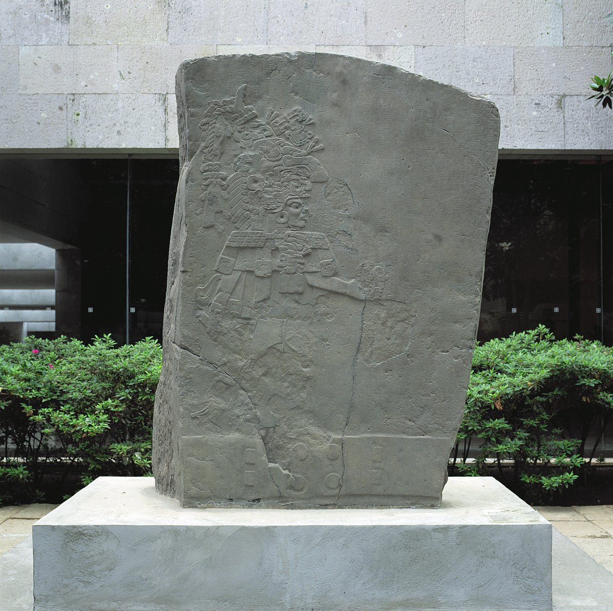 The Stela of La Mojarra, stela 1, sen förklassisk period, AD c.143-156, Veracruz, Mexiko av Pre Columbian