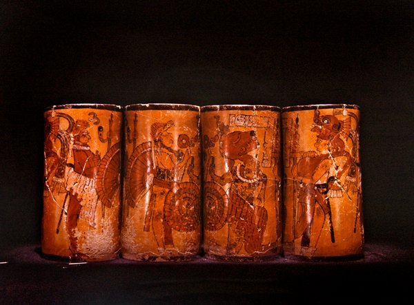 Polykromt kärl, sen klassisk mayakultur, Guatemala (keramik) av Pre Columbian Pre Columbian
