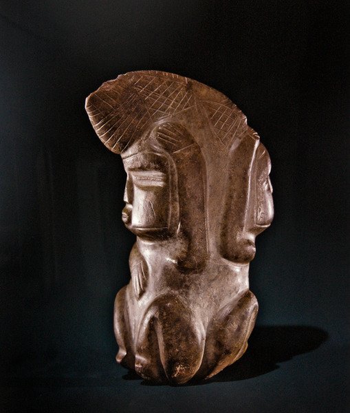 Dubbelfigur, Mezcala-kultur, Guerrero av Pre Columbian Pre Columbian