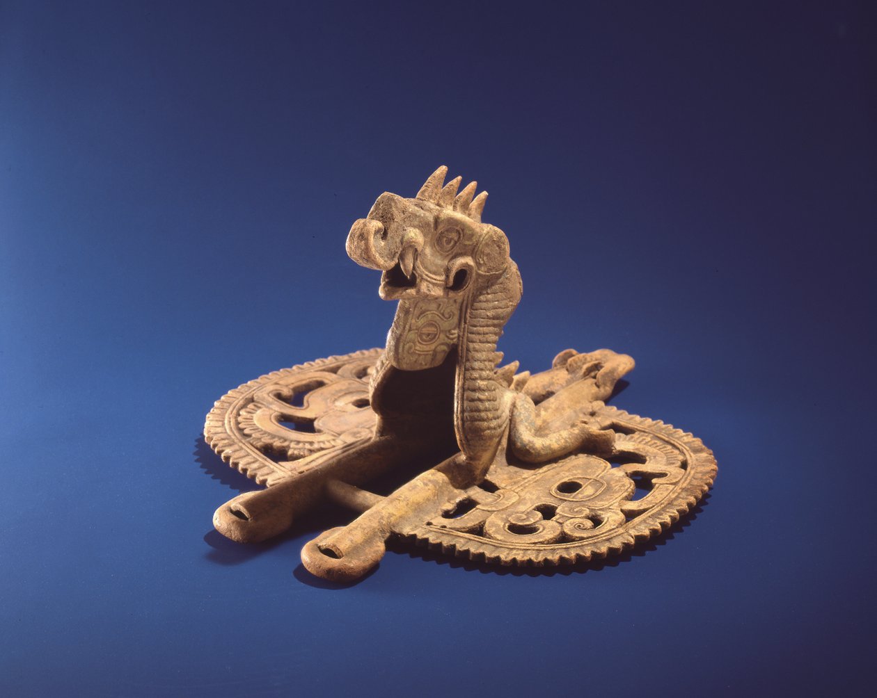 Dubbelflöjt, Vera Cruz (keramik) (se även 232771) av Pre Columbian Pre Columbian
