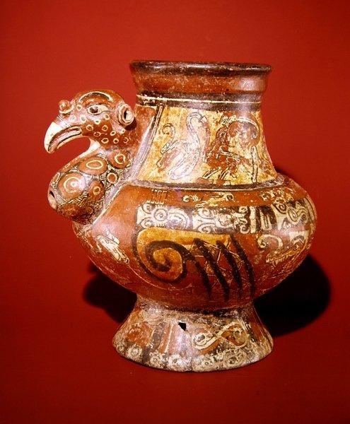 Bildburk som föreställer en kalkon, från Nacasola, Nicoyahalvön (keramik) av Pre Columbian Pre Columbian