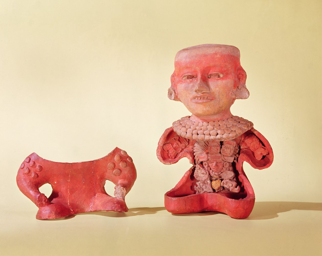 Figur med avtagbar front, Teotihuacan Culture (keramik) av Pre Columbian Pre Columbian