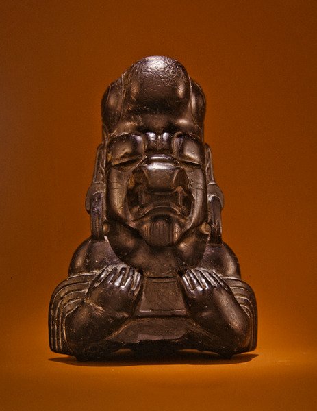 Mansfigur, Olmec Culture (grön serpentin) av Pre Columbian Pre Columbian