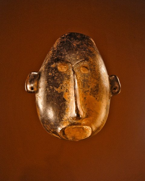 Mask, Colima Culture (keramik) av Pre Columbian Pre Columbian
