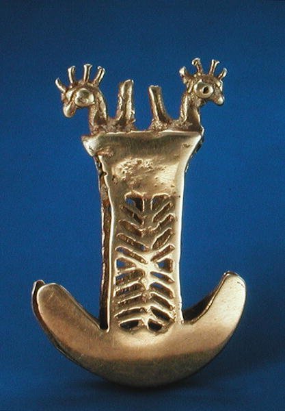 Pincett från Tomlina-regionen i Colombia (guld) av Pre Columbian Pre Columbian