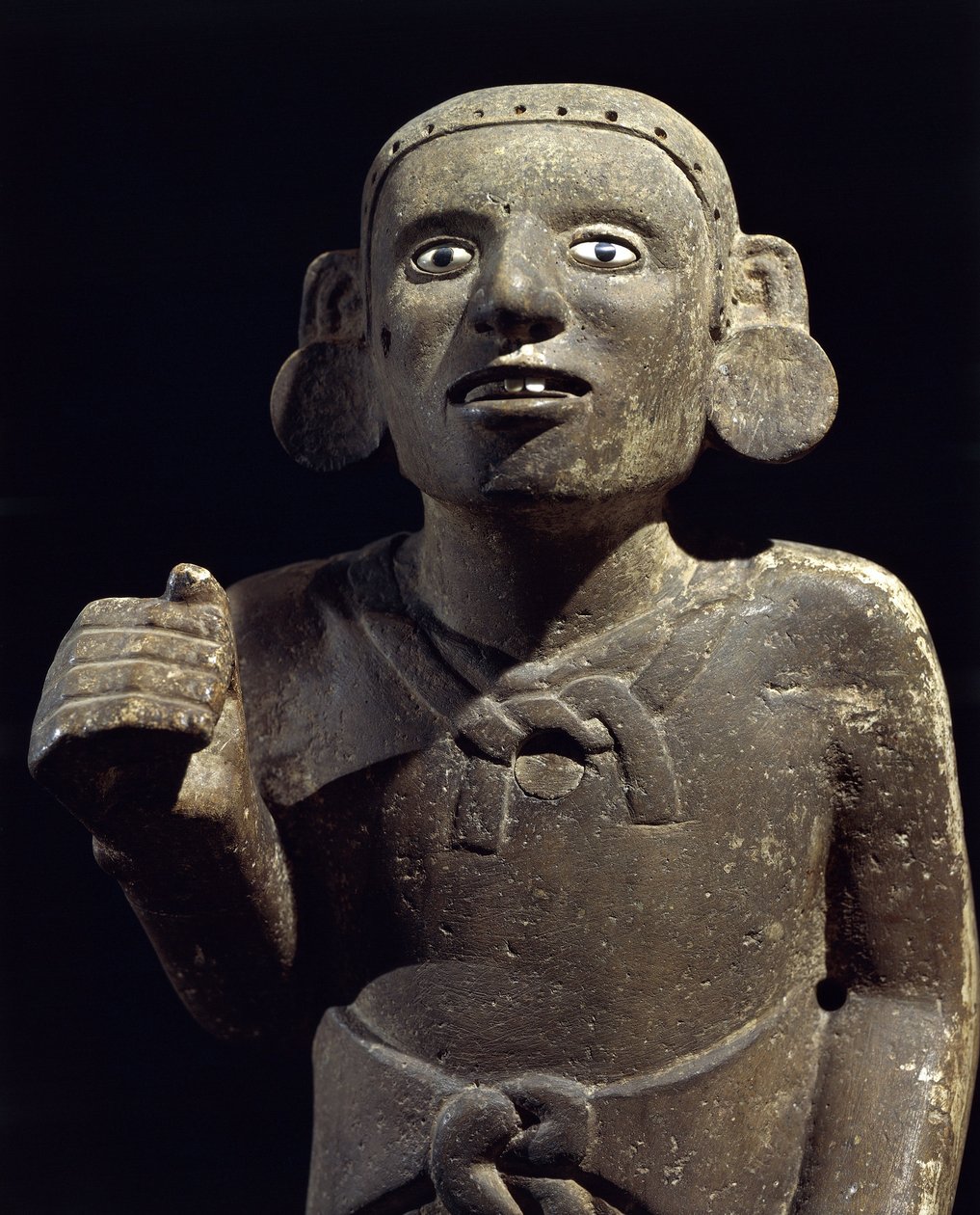 Förcolumbiansk civilisation: skulptur av en aztekisk präst av Pre Columbian