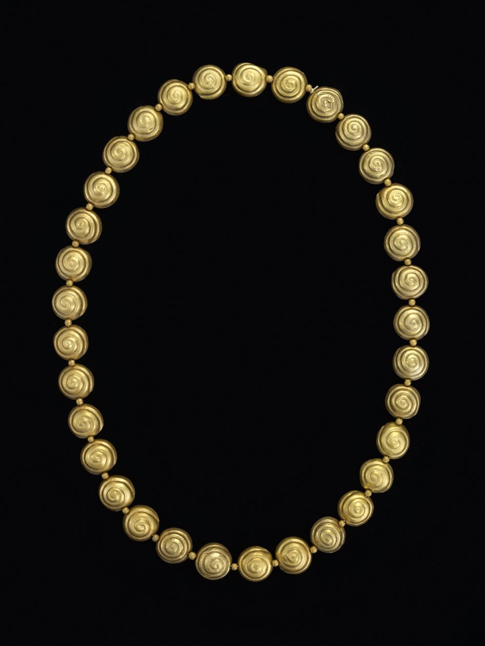 Halsband av snigelpärlor, Moche av Pre Columbian Pre Columbian