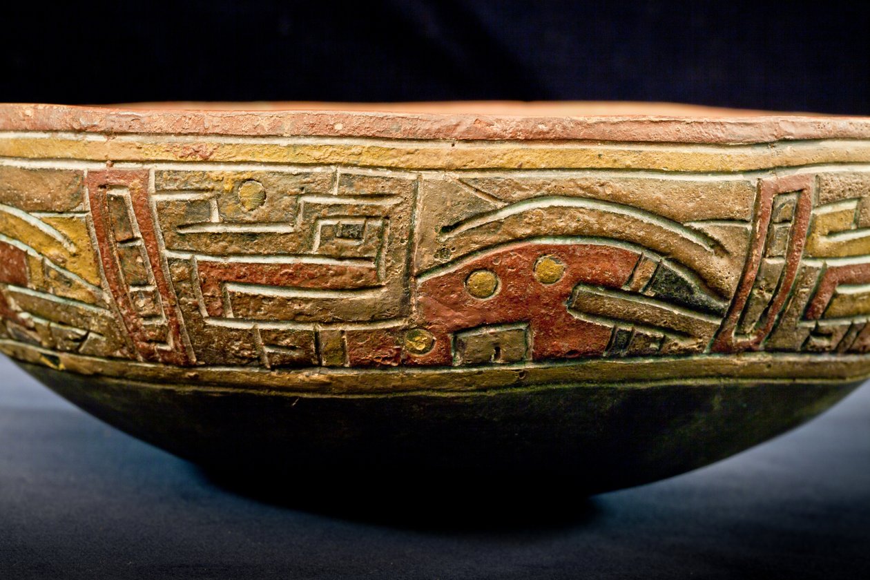 Kopp / Paracas-kultur (terrakotta) av Precolombian Precolombian