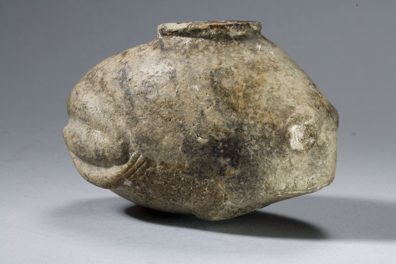 Grodkärl (sten med spår av inlägg) av Predynastic Period Egyptian