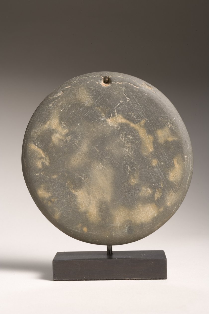 Palett i form av solen, Naqada II-III, ca 3600-3000 f.Kr. (grön skiffer) av Predynastic Period Egyptian