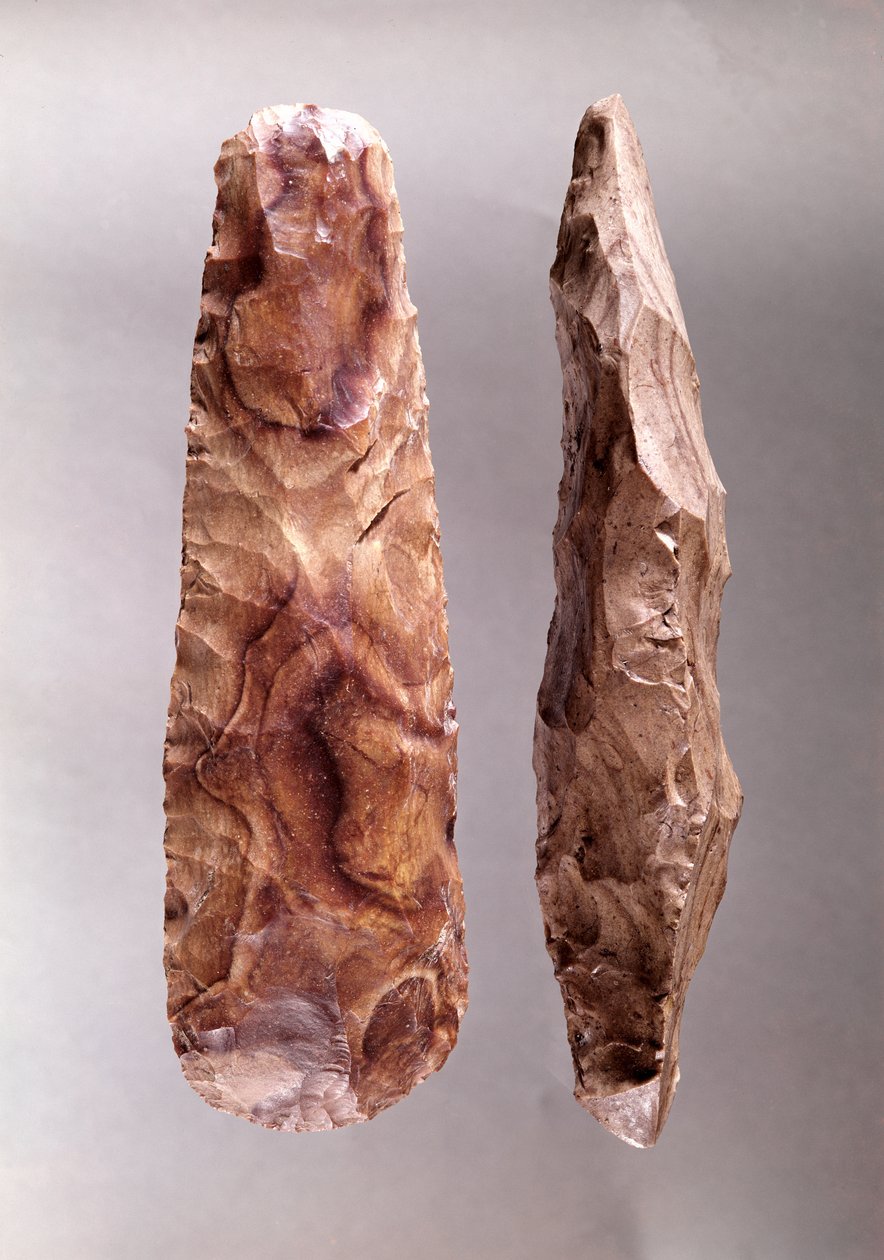 Verktyg från Campigny, 6000-2000 f.Kr. (flinta) av Prehistoric