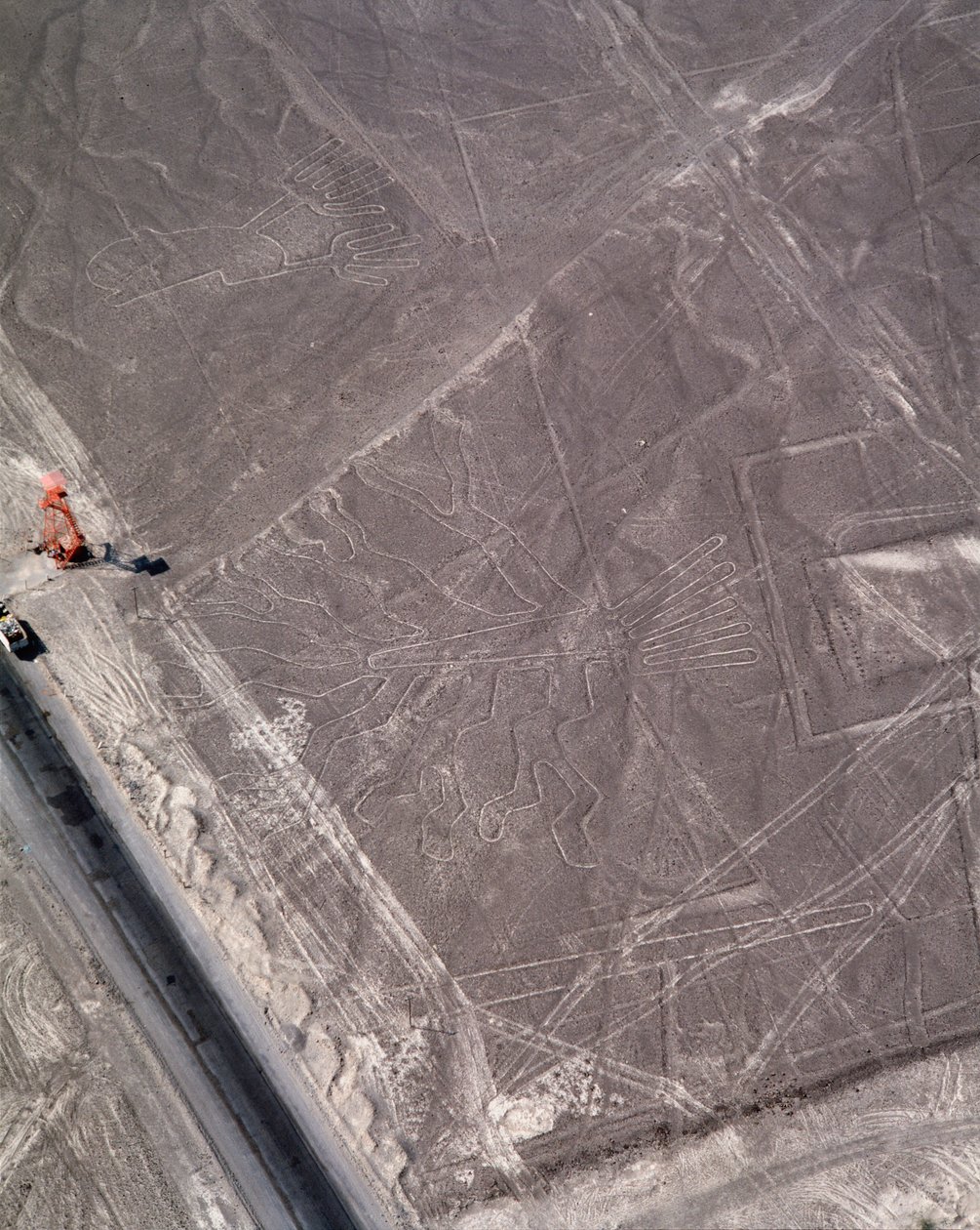 Flygfoto över Nazca-linjerna (fotografi av Prehistoric Prehistoric