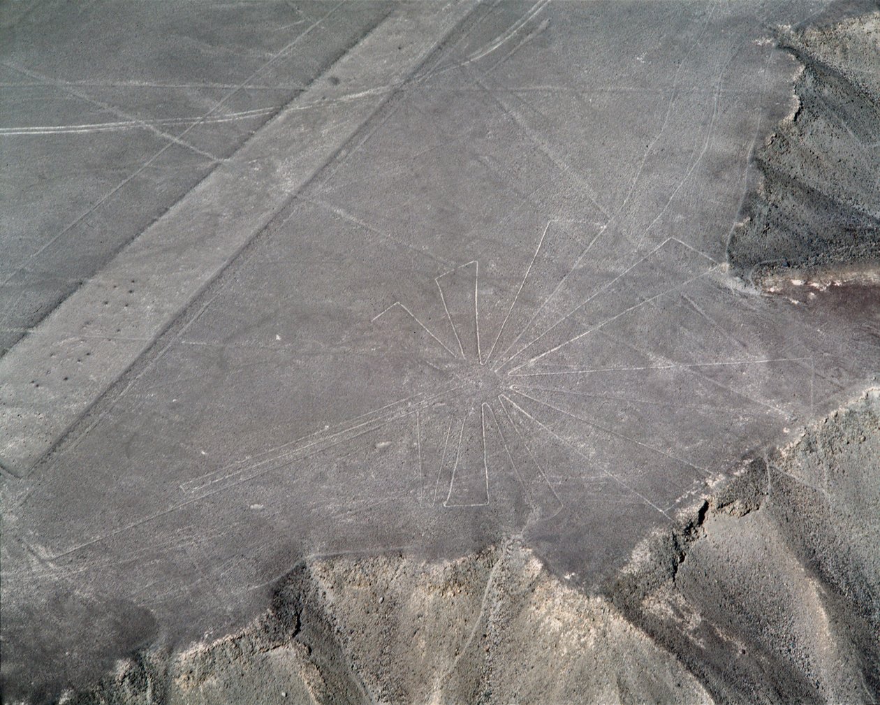 Flygfoto över Nazca-linjerna (fotografi av Prehistoric Prehistoric