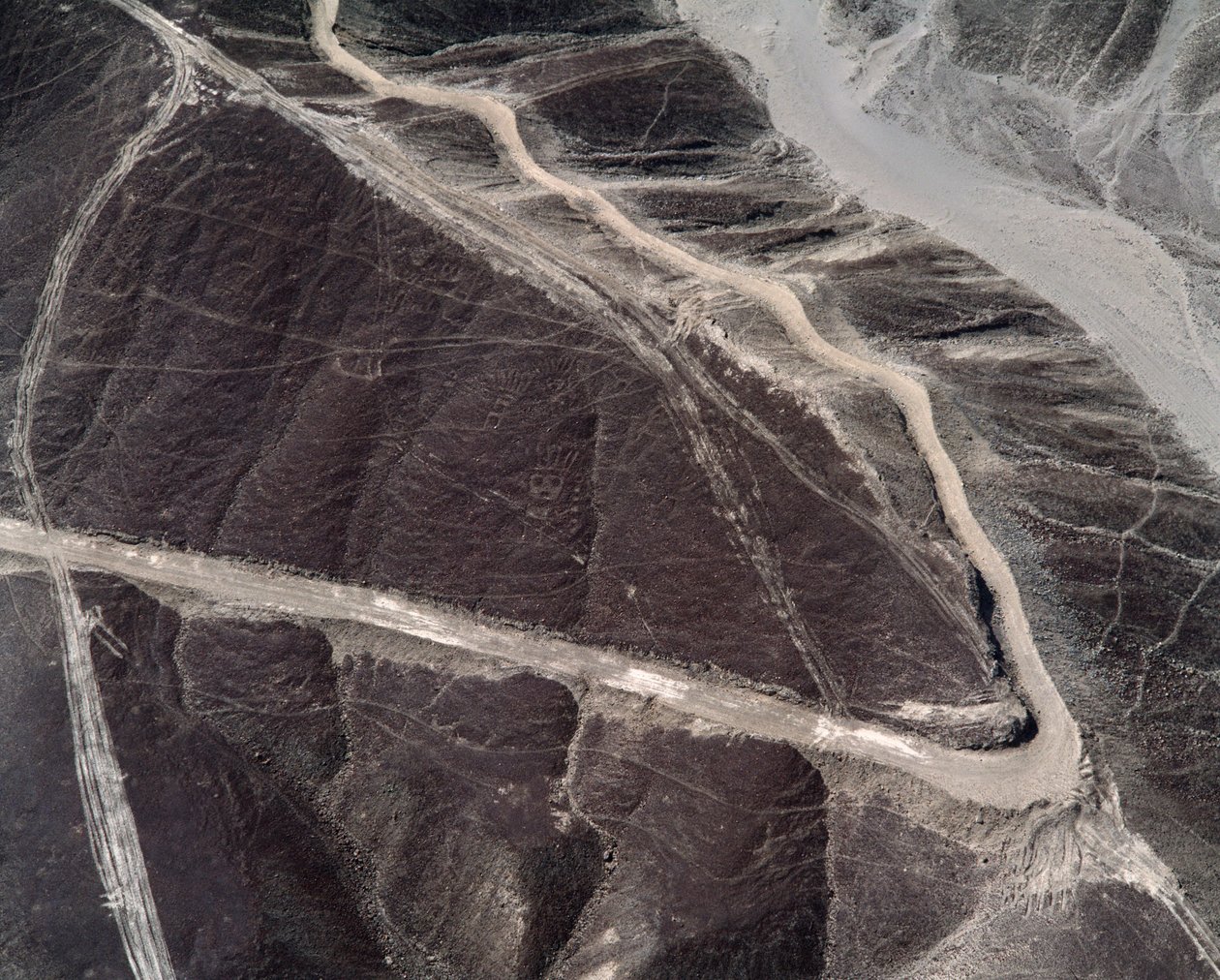 Flygfoto över Nazca-linjerna (fotografi av Prehistoric Prehistoric