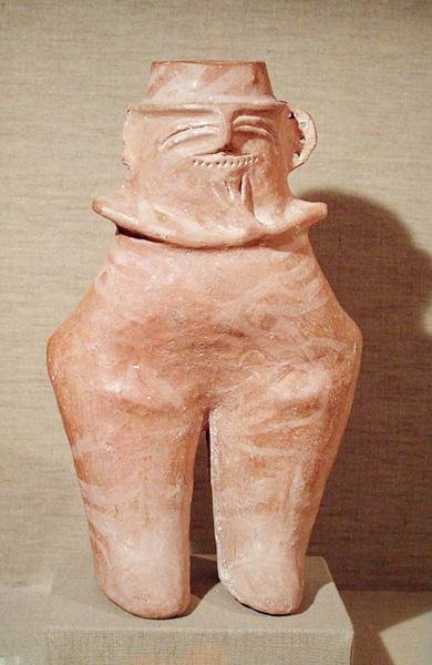Antropomorf vas, Gumelnitza Civilisation, 2500-2000 f.Kr. (keramik) av Prehistoric Prehistoric