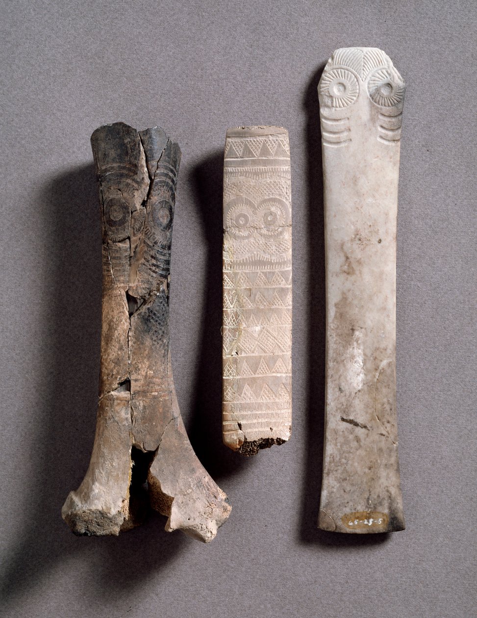 Ben och sten idoler från Almizaraque av Prehistoric Prehistoric