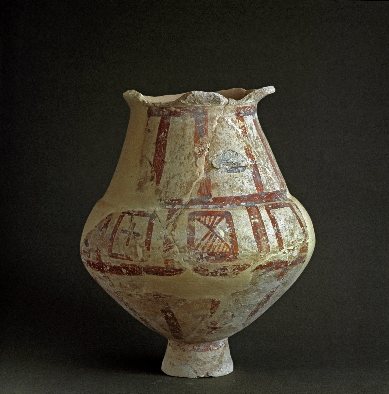 Etruskisk civilisation: terrakottavas från nekropolen Mattonara (Civitavecchia), Lazio. 7-6:e århundradet f.Kr. Rom, Luigi Pigorini Nationalmuseum för förhistorisk etnografi av Prehistoric Prehistoric