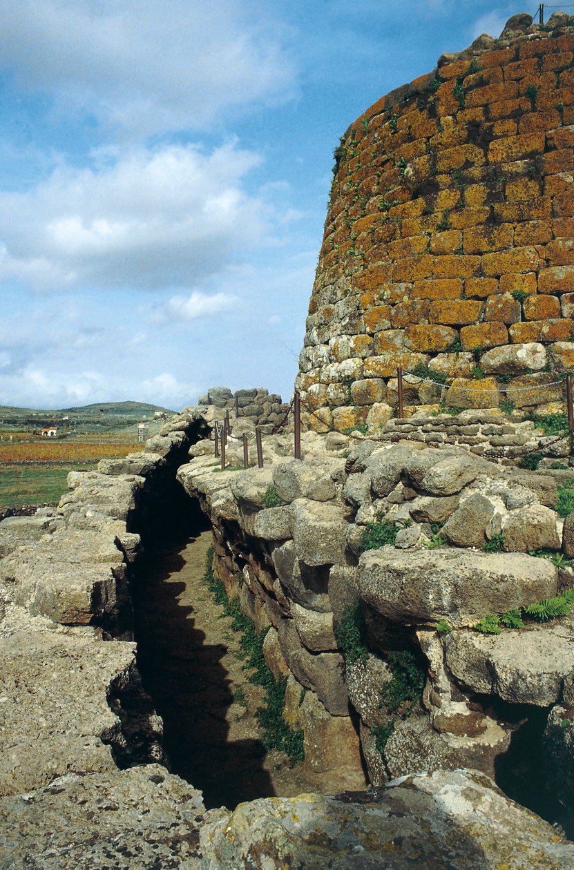 Italien, regionen Sardinien, Torralba, provinsen Sassari, arkeologiskt komplex av Nuraghe Sant