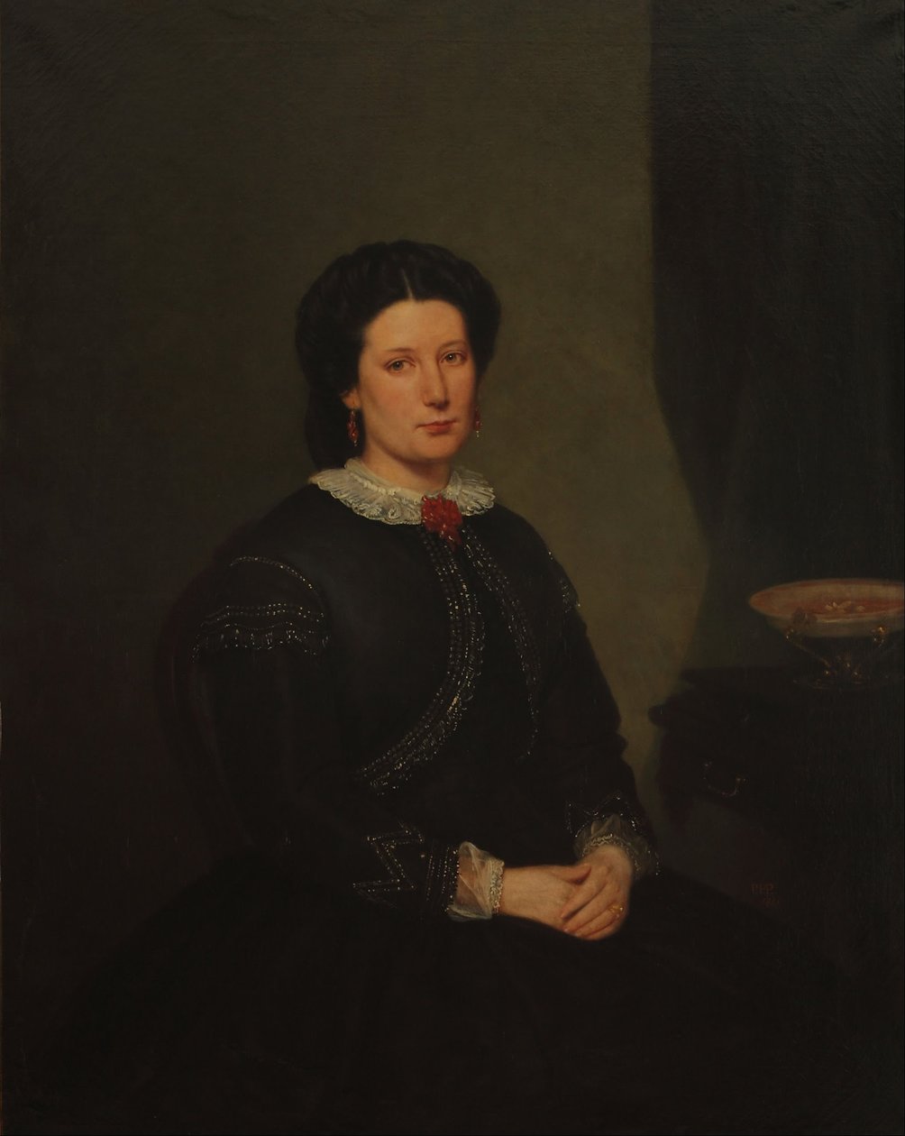 Retrato de la Senora Adela Eastman de Barros  av Prilidiano Pueyrredon