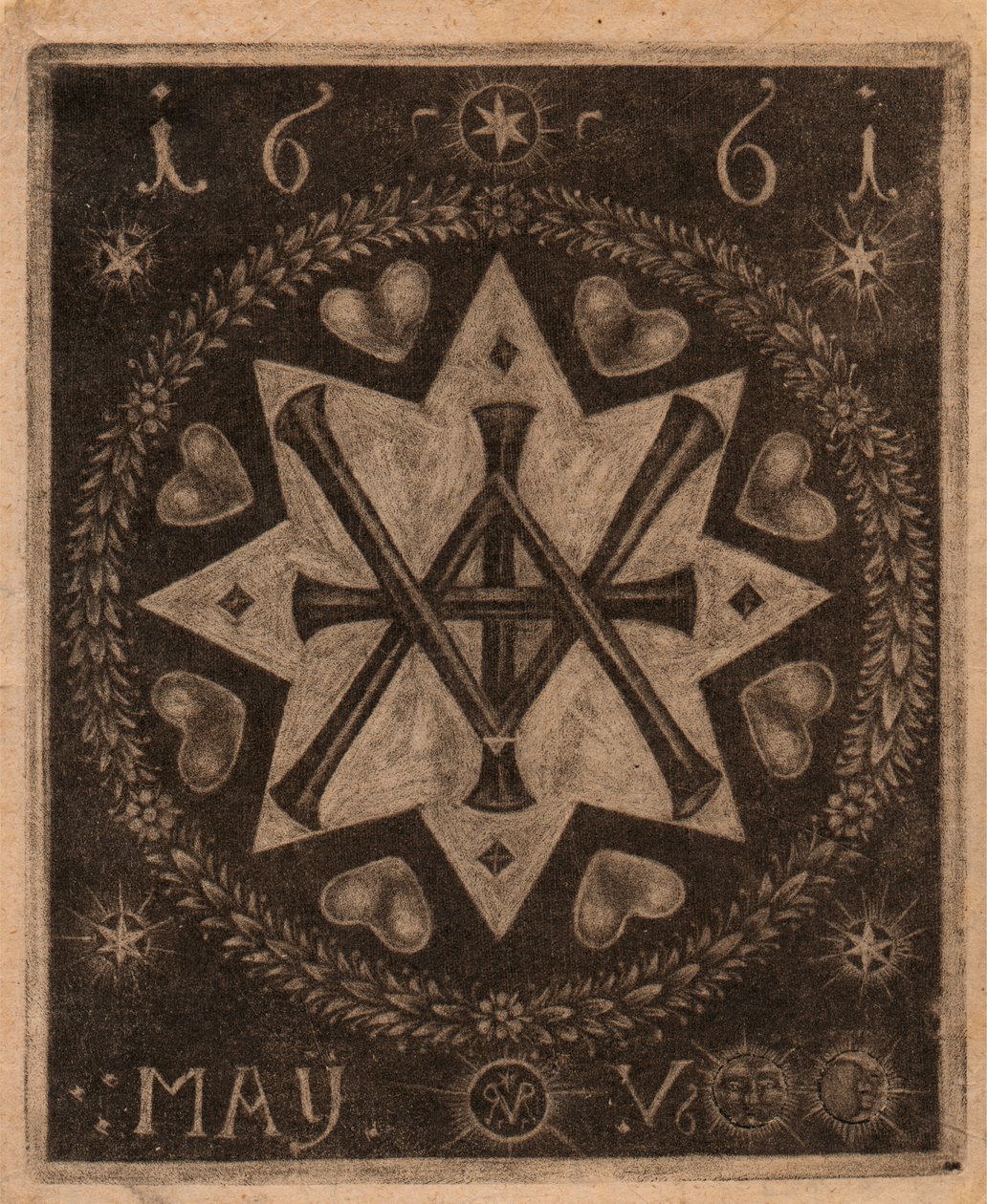 Frimurarsymbol av Prince Rupert