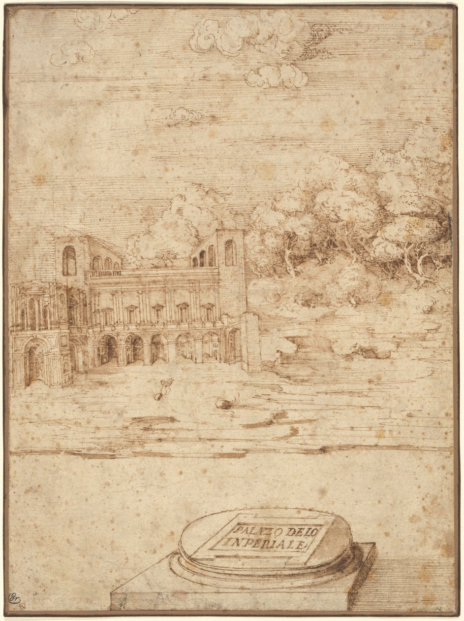 Den kejserliga villan av Probably Titian Venetian 16th Century