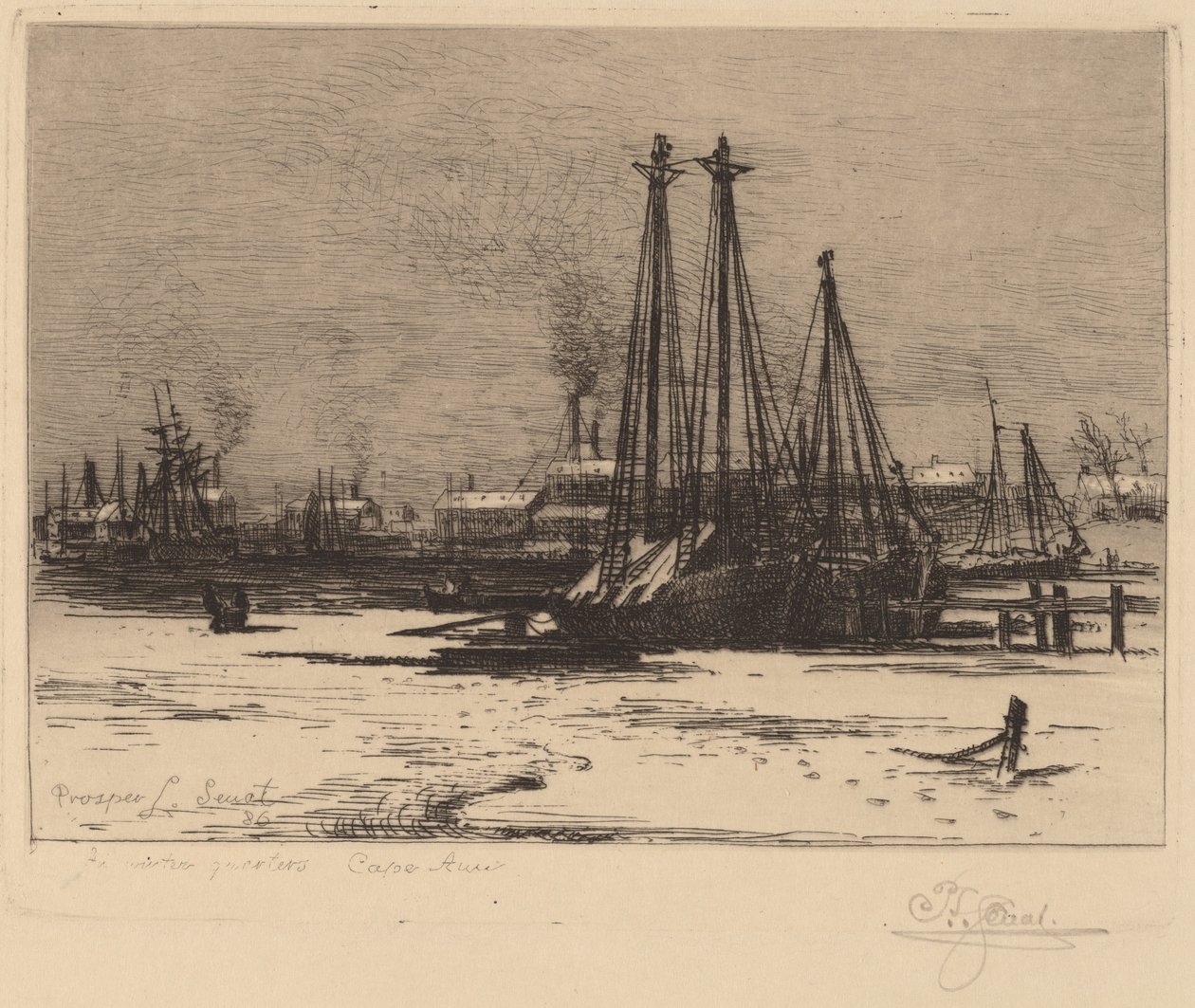 Winter Quarters - Cape Ann av Prosper Louis Senat