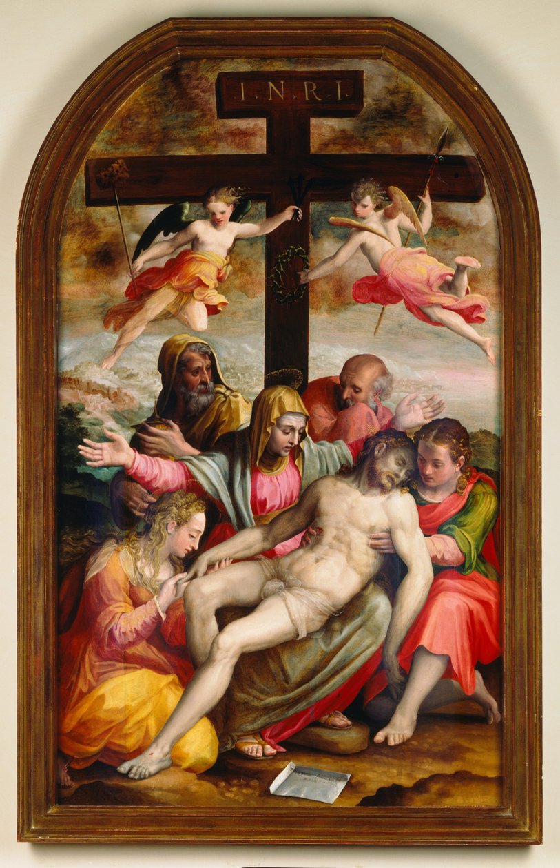 Deposition av Prospero Fontana
