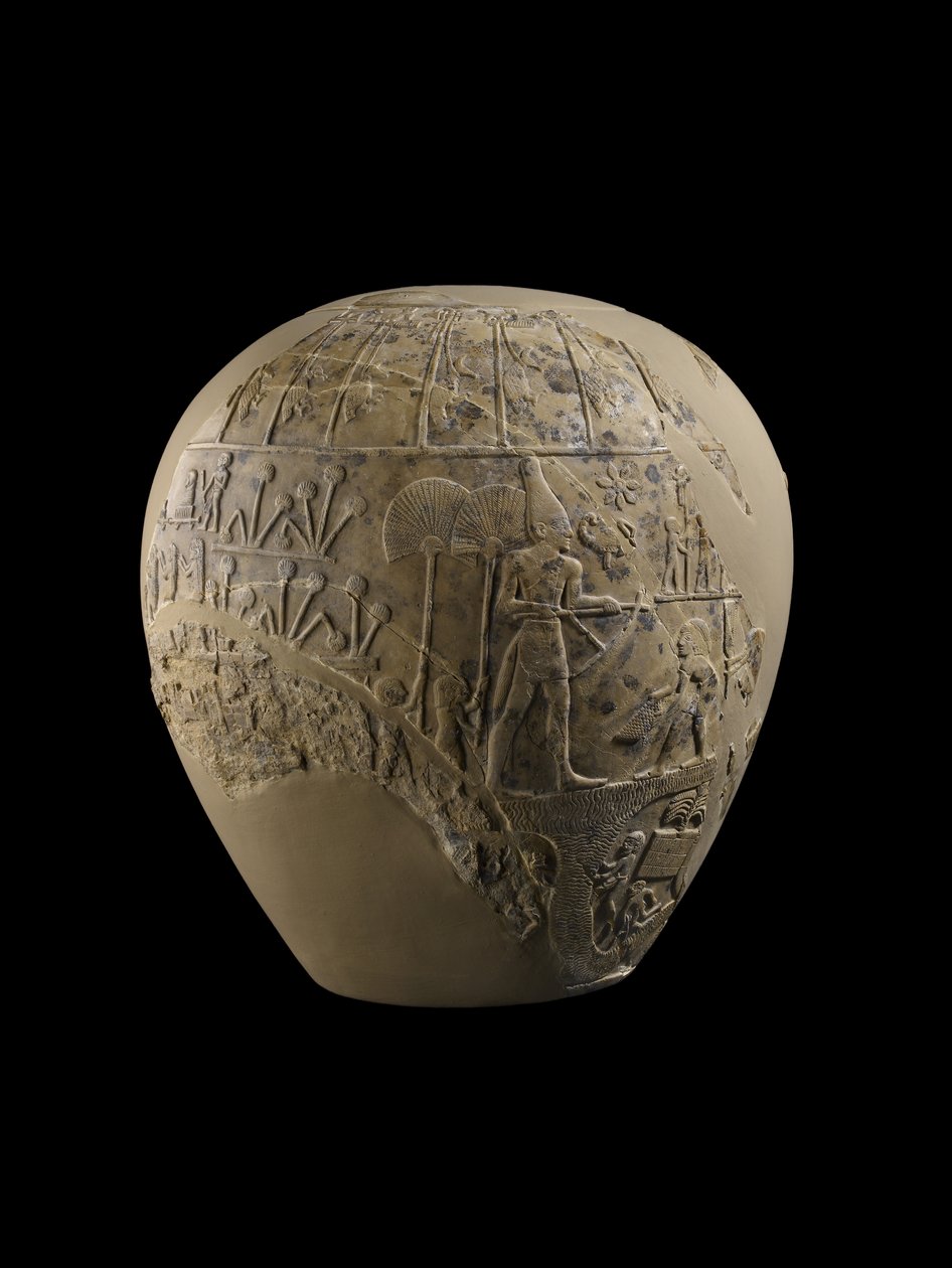 Skorpionkungens huvud, 3100-3000 f.Kr. (kalksten) av Protodynastic Period Egyptian