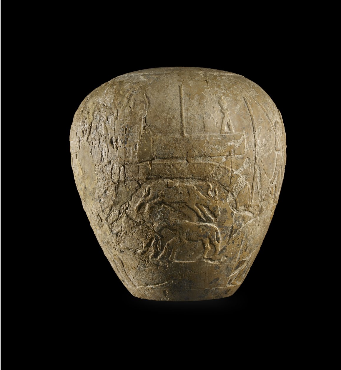 Narmers stridsspets (kalksten) av Protodynastic Period Egyptian