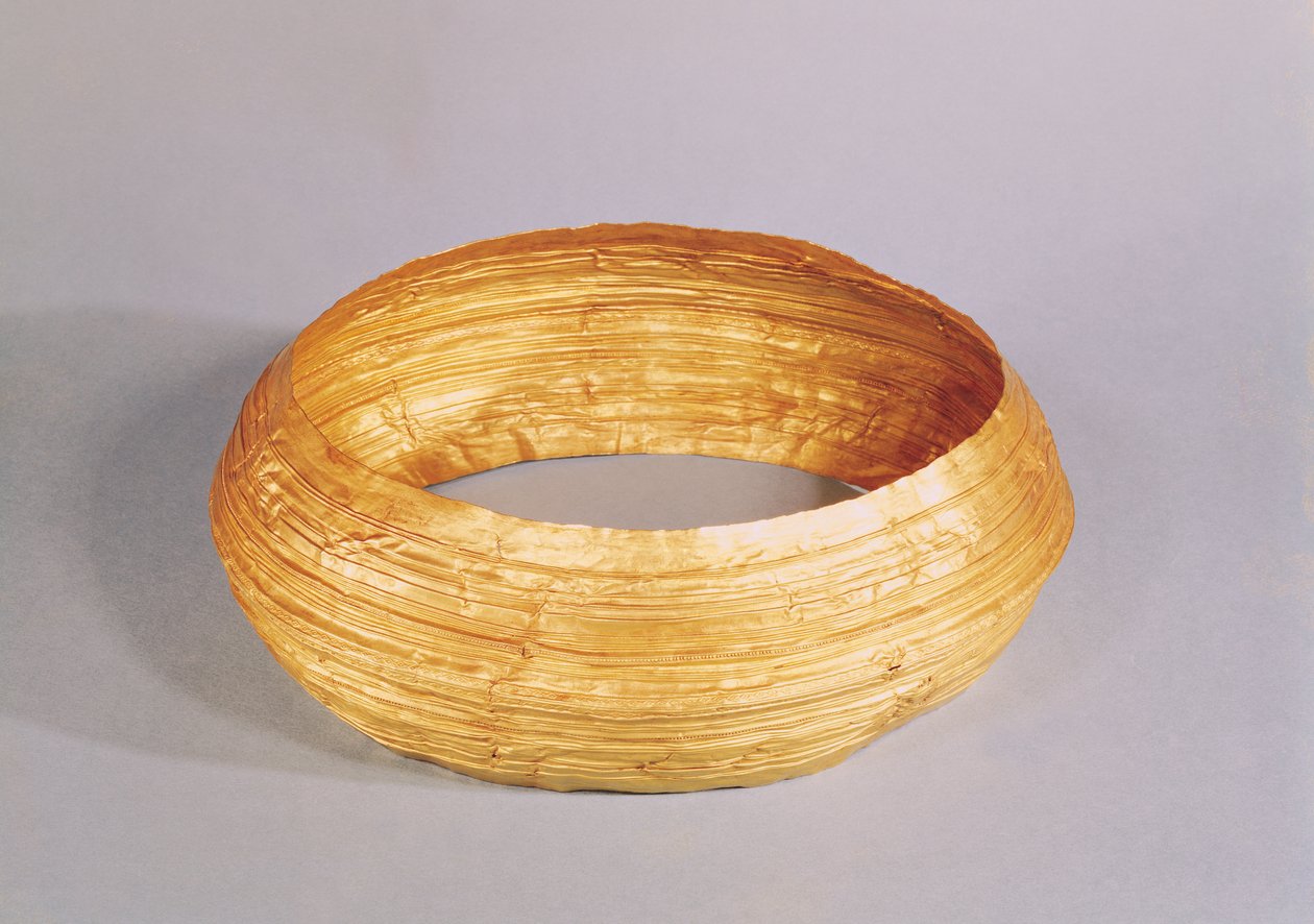 Halsband, från Apremont, 600-talet f.Kr. (guld) av Protohistoric