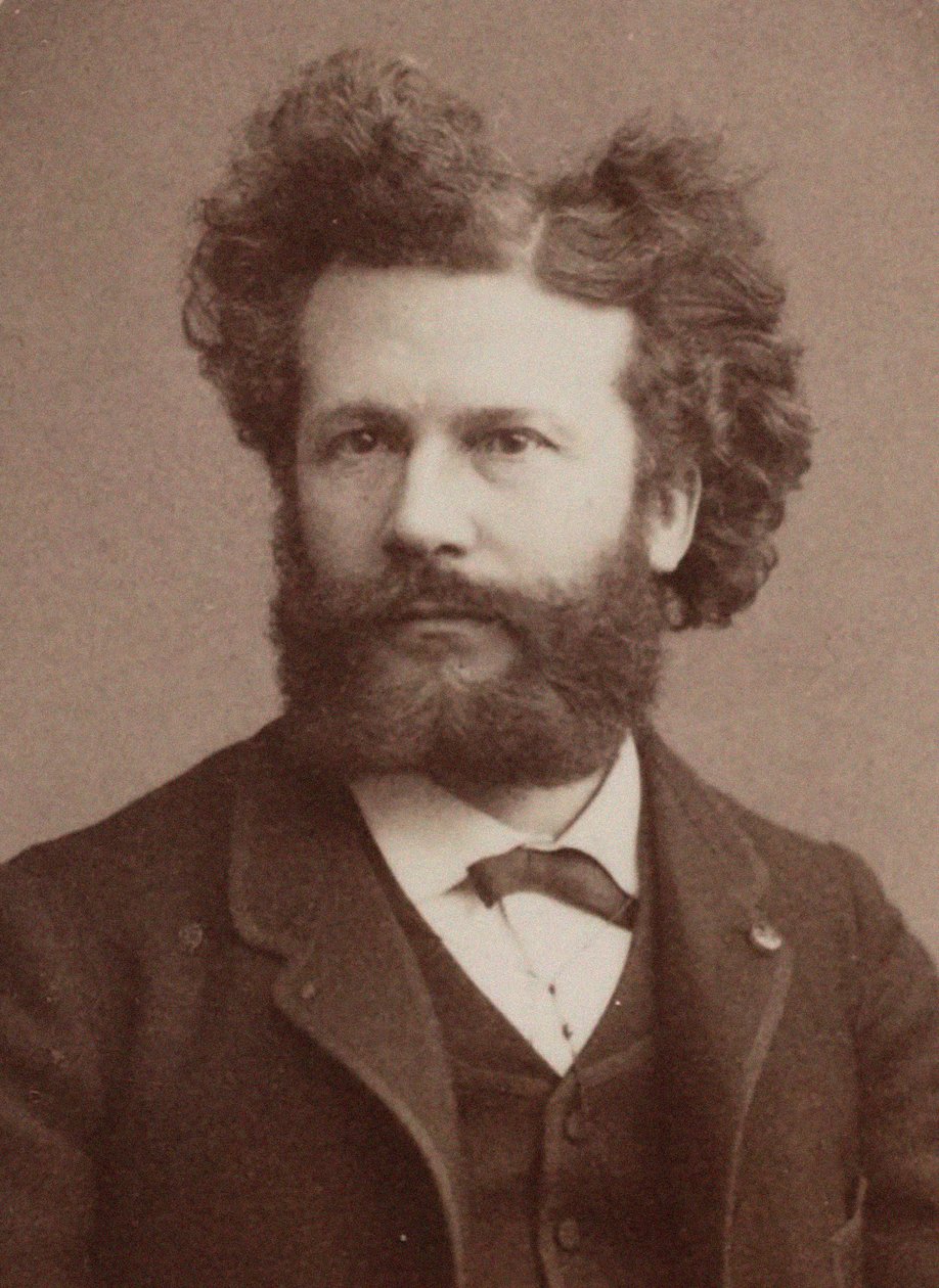 Porträtt av Camille Flammarion 1842-1925, 1884. av Prudent René Patrice Dagron