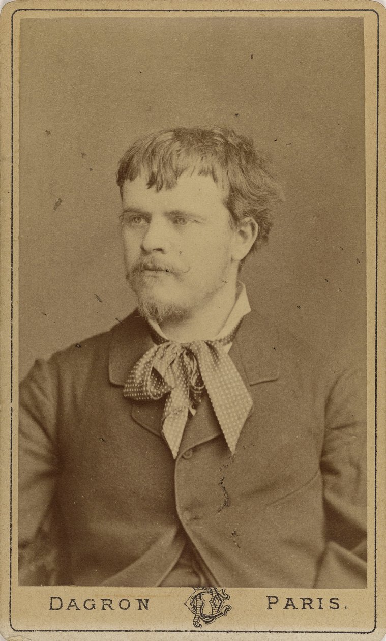 Porträtt av målaren Jules Bastien-Lepage 1848-1884, ca. 1875. av Prudent René Patrice Dagron