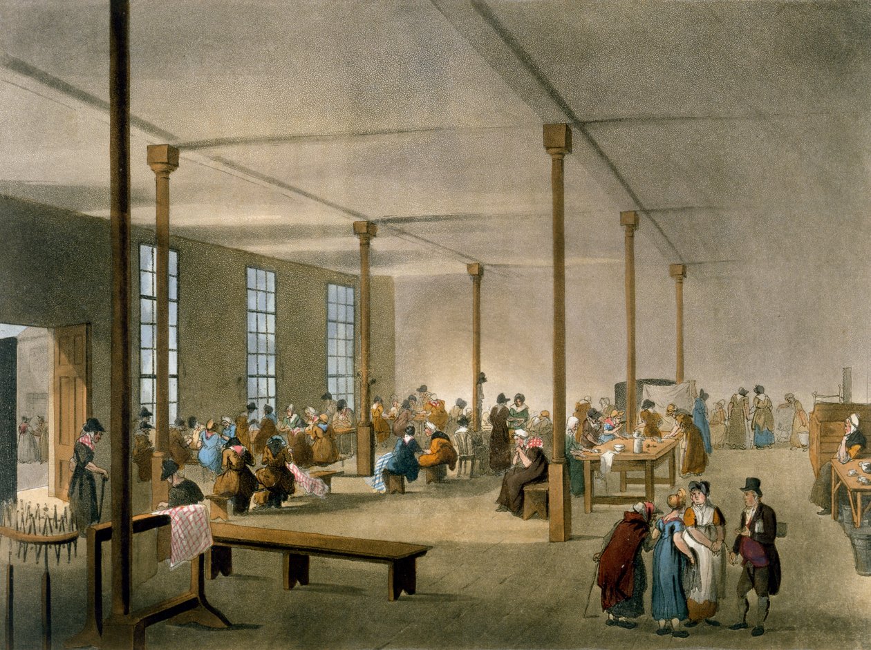 The Workhouse, St James, Parish, London från Ackermanns 