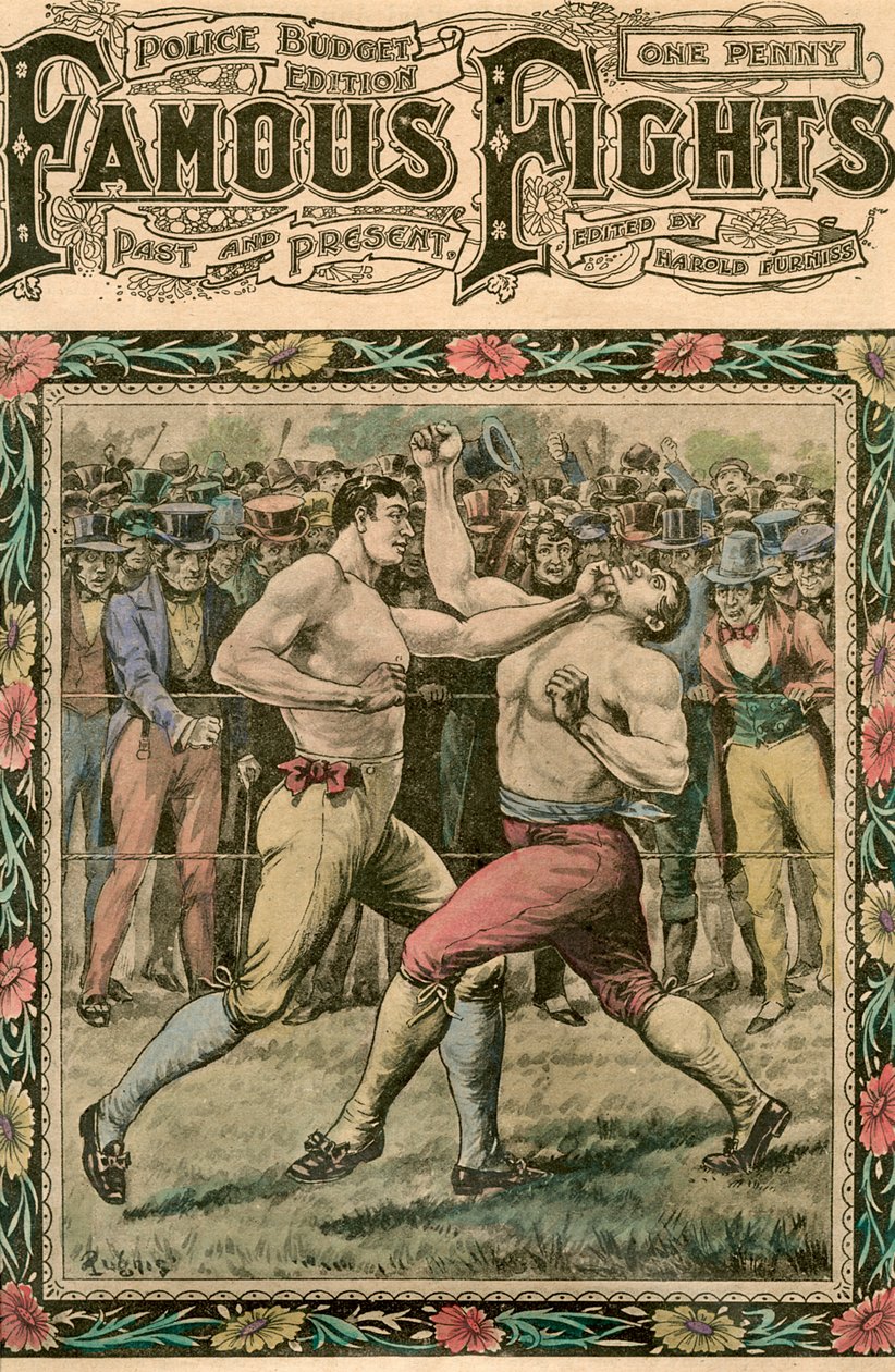 Han fick Tom ett smäll under hakan, sent 1800- eller tidigt 1900-tal. av Pugnis