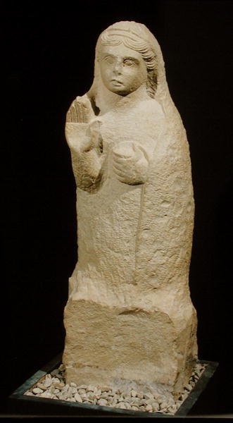 Begravningsstela i form av en statyett, 300-talet f.Kr. (kalksten) av Punic Punic