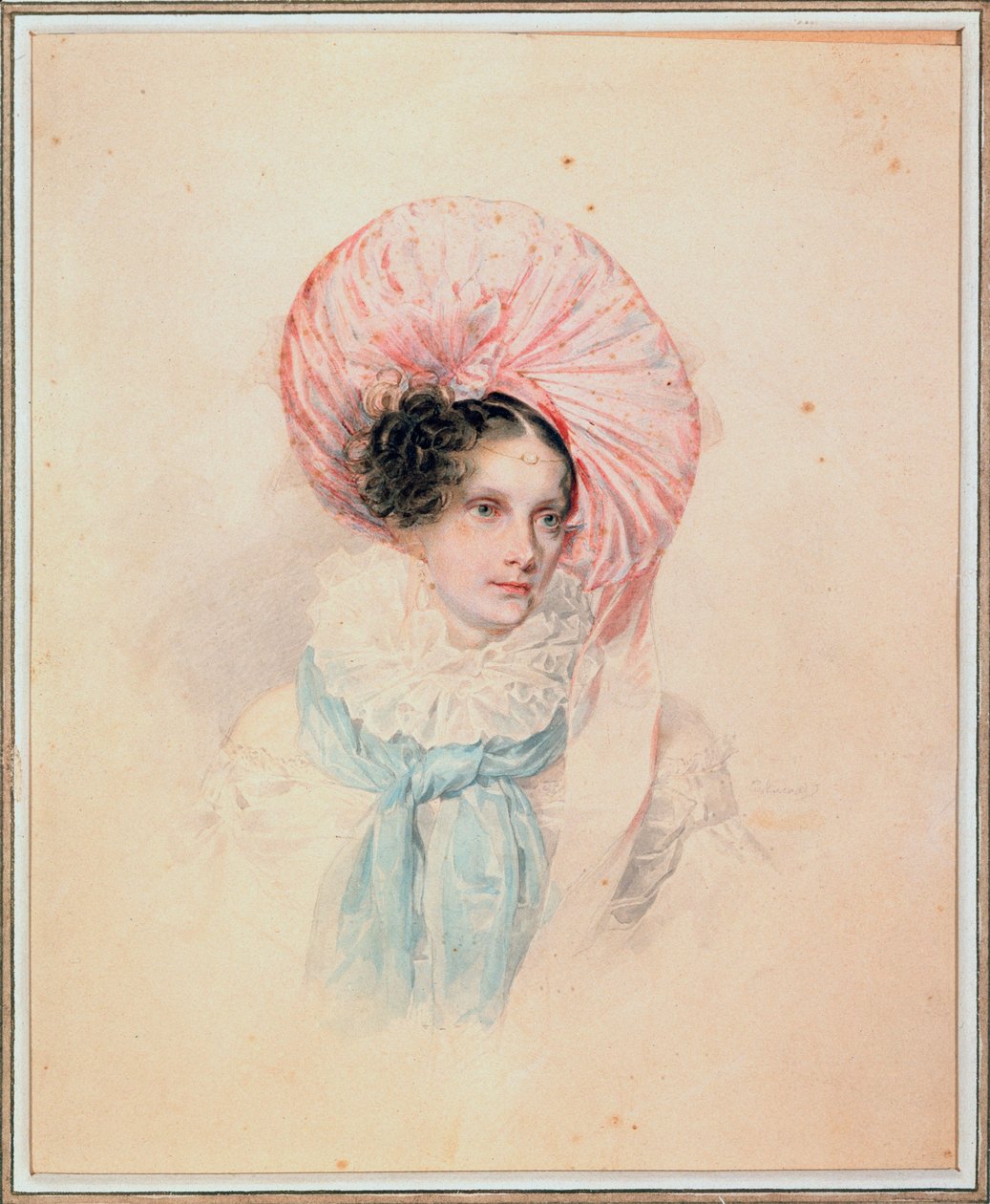 Porträtt av kejsarinnan Alexandra Feodorovna (Fiodorovna) (Charlotte av Preussen av Pyotr Fyodorovich Sokolov