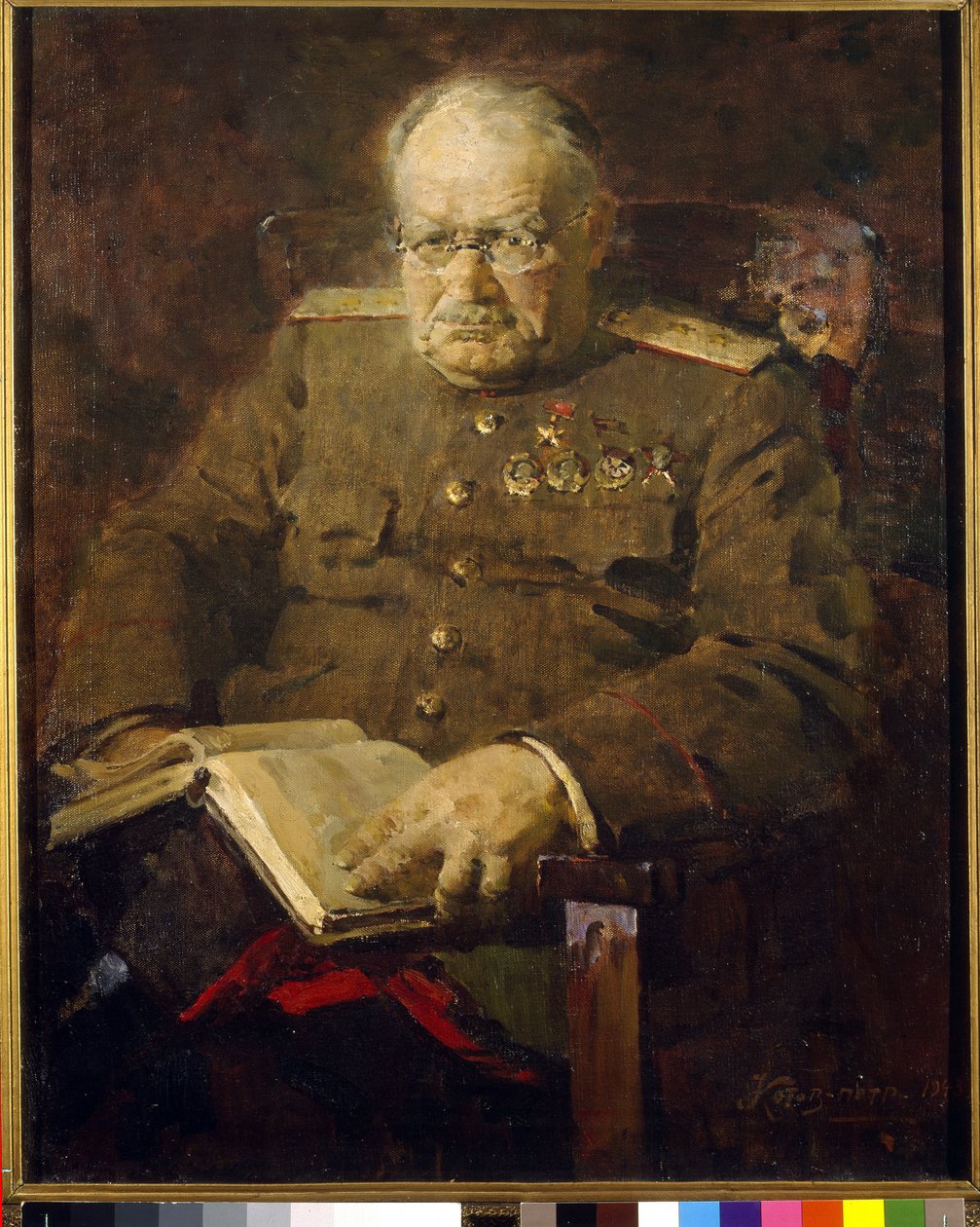 Porträtt av neurokirurgen och akademikern Nikolai N. Bourdenko (1876-1946) av Pyotr Ivanovich Kotov