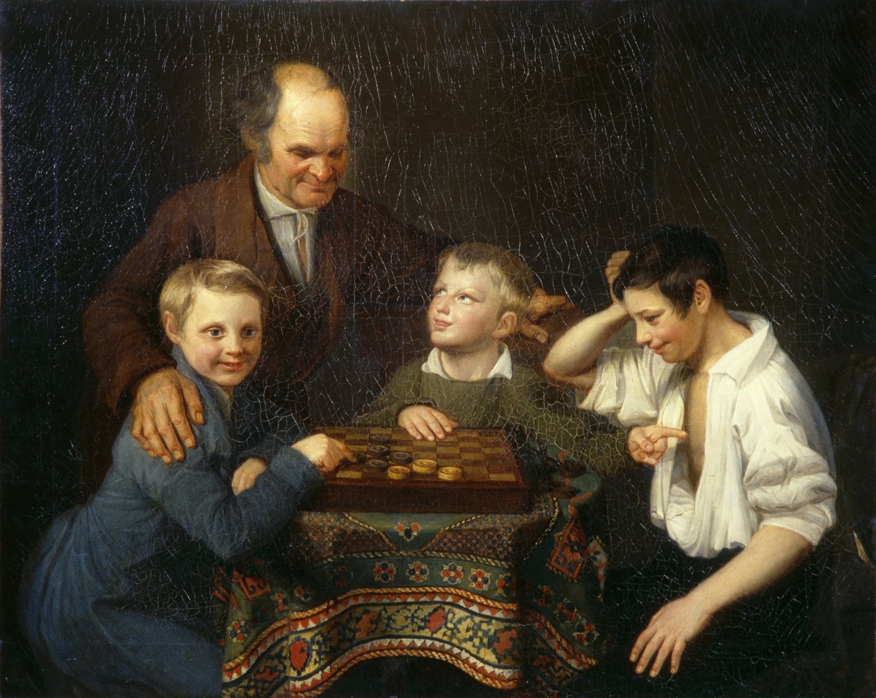 Utkastspelet, 1824 av Pyotr Ivanovich Pnin